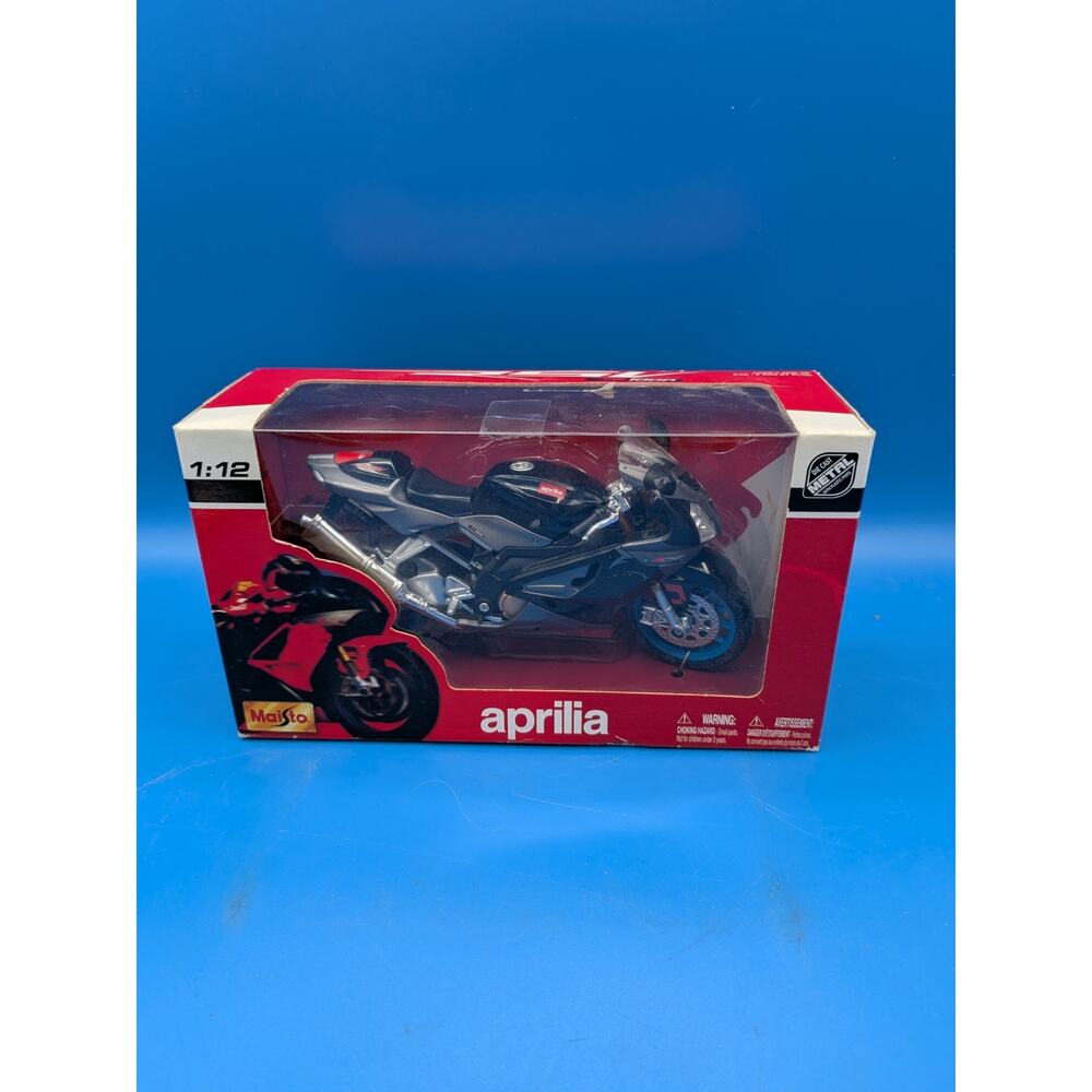 Maisto Bike Me 1:12 Diecast Aprilia RSV 1000 Motorcycle New In Box